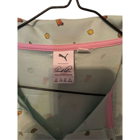 Arnold Palmer Puma Mens Green Lemonade Golf Polo Shirt Size XXL - Picture 7 of 15